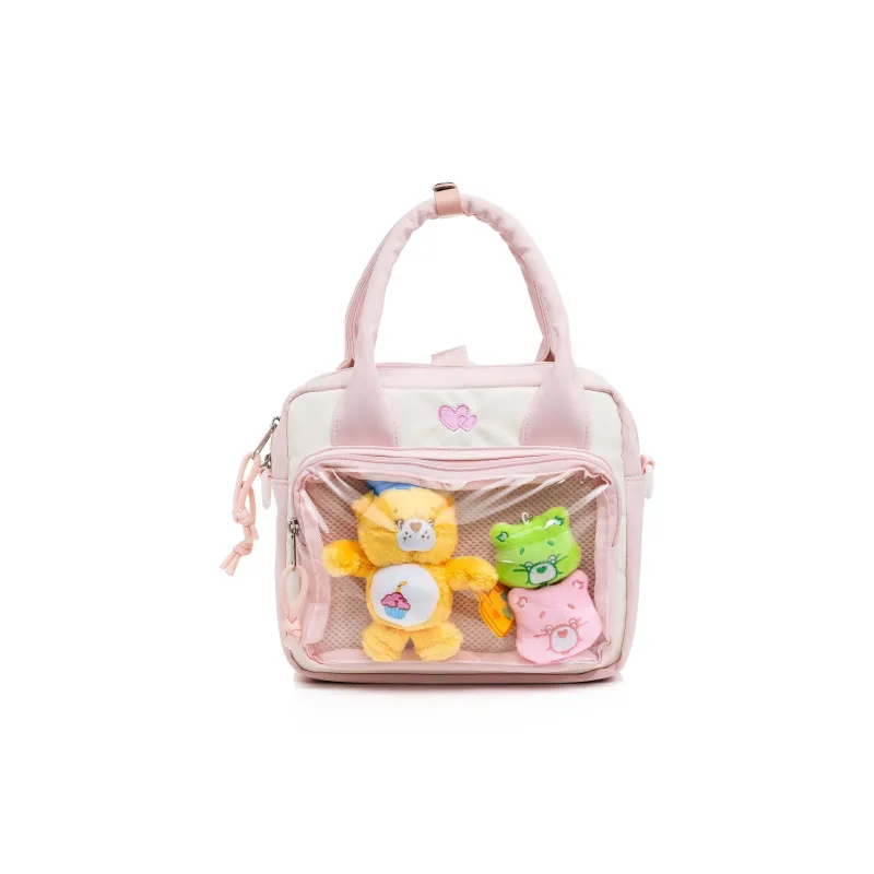 CAREBEARS Polyester Handbag Women's Beige/Pink-0