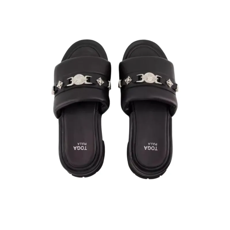 Toga Pulla Slip Resistant Slide Slippers Women's Black-2