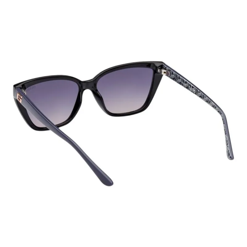 GUESS Injection Cat Eye Sunglasses Women's Black-3