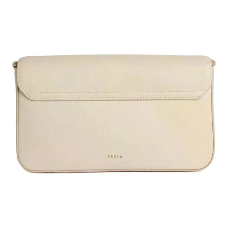 Furla Calfskin Shoulder Bag Women's Light Brown-2