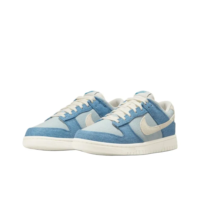 Nike Dunk Wear resistant And Lightweight Low Top Skateboard Shoes Women's Blue-2