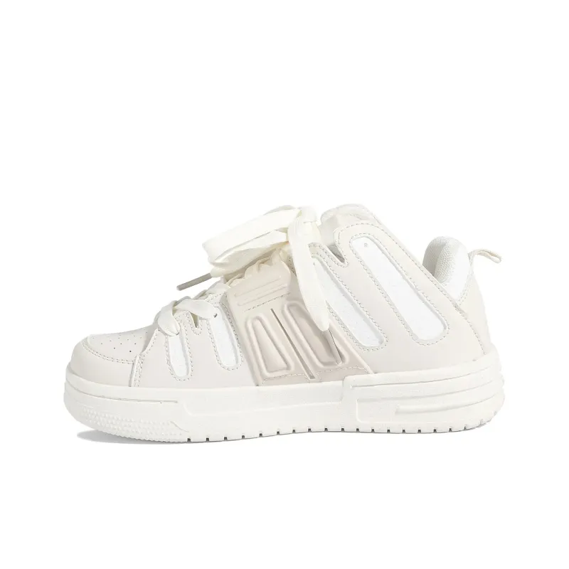 Boldi Kuki Low Top Skateboard Shoes Women's Ecru-0