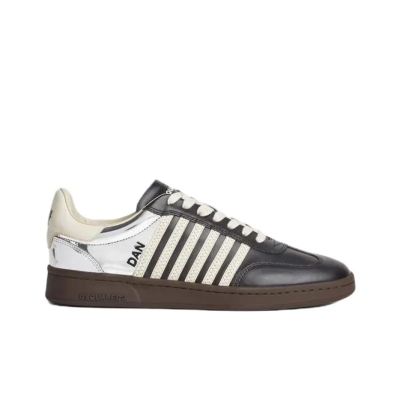 DSQUARED 2 Boxer Low Top Skateboard Shoes Women's Black-1