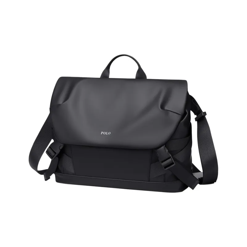 POLO Fabric Shoulder Bag Regular Men's Black/Gray-0