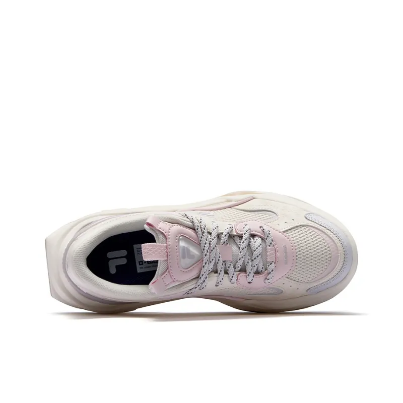 FILA FUSION BIANCO II Low Top Casual Shoes Women's Cream Ivory Gray-2