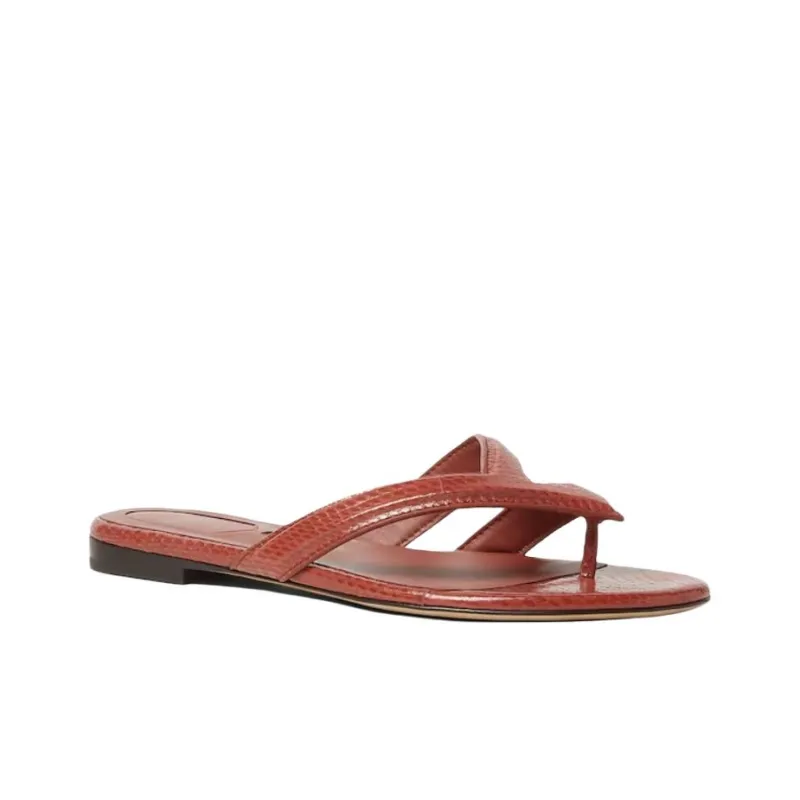 FENDI Slip Resistant Flip Flops Women's Red-2