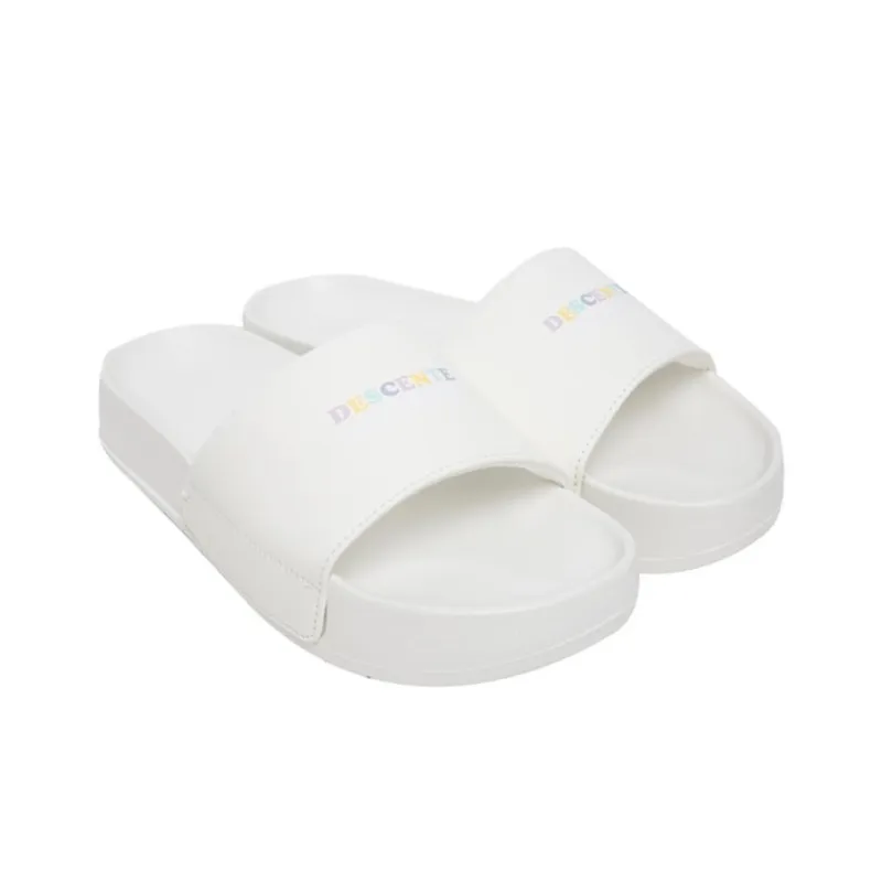 DESCENTE Icing Nars Slip Resistant Slide Slippers Unisex White-2