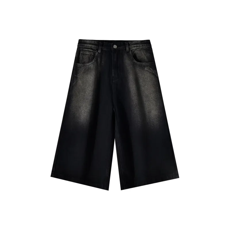PAINT STAIN Denim Shorts Unisex-0