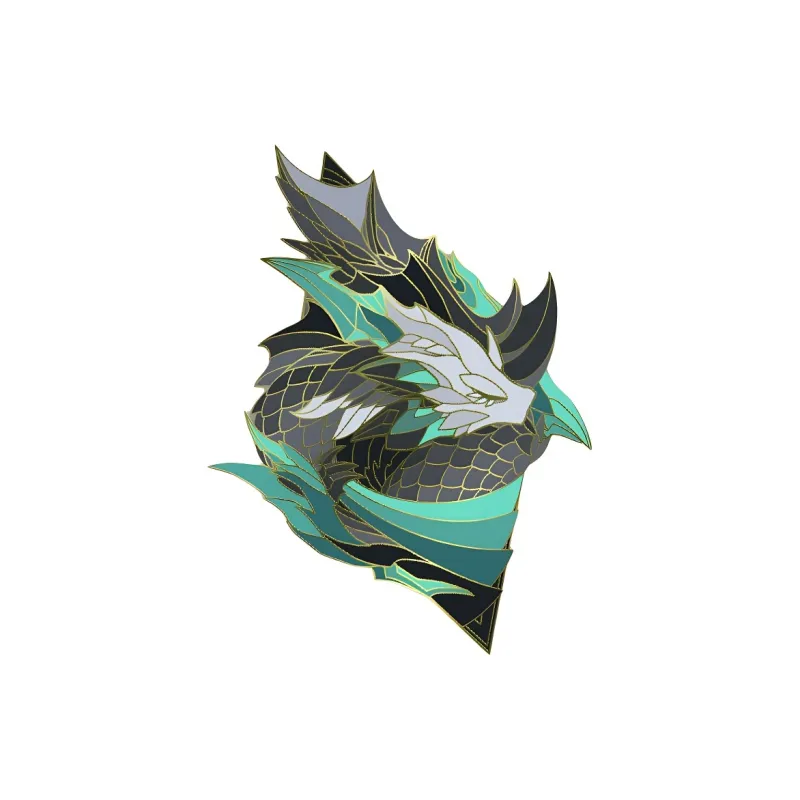 Molding Mountains And Seas Administration, Dragon Party, Dragon Collection, Enamel Craft Metal Imitation Badges-2