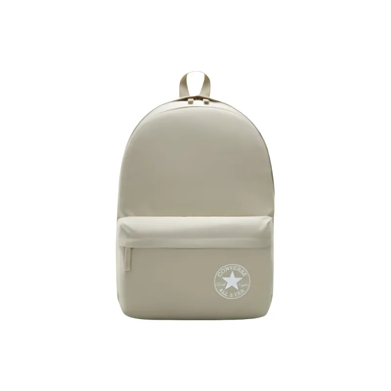 Converse Polyester Backpack Large Size Unisex Gray White-0