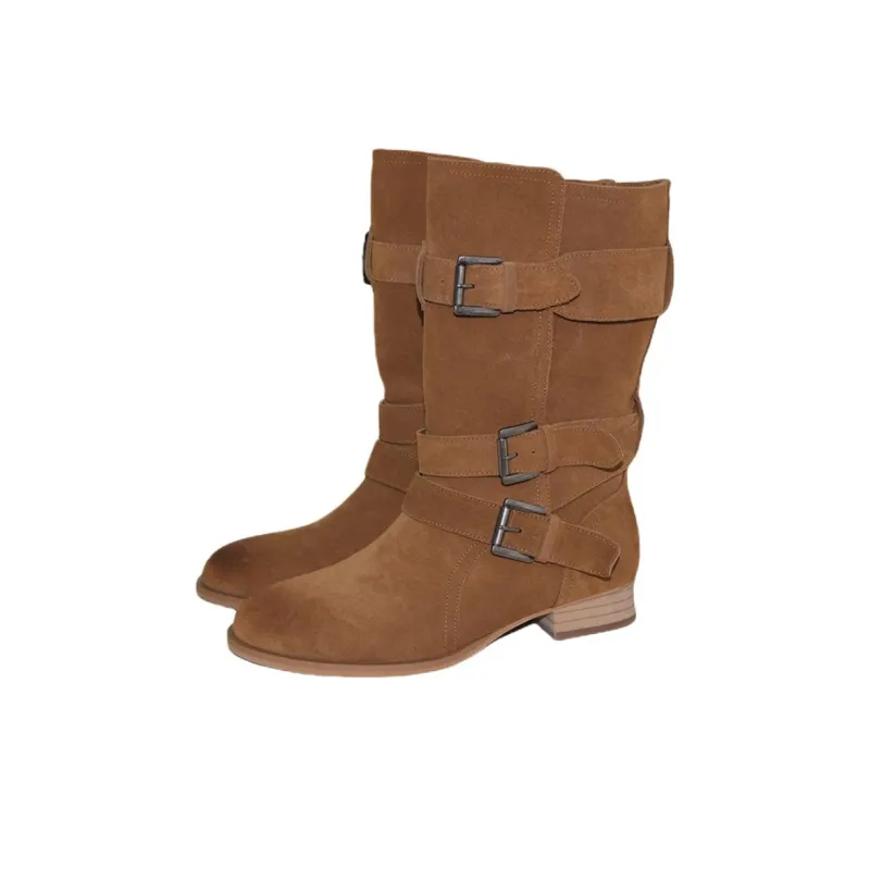 Mooreyu Atelier Ankle Boots 3cm Women's Camel-1