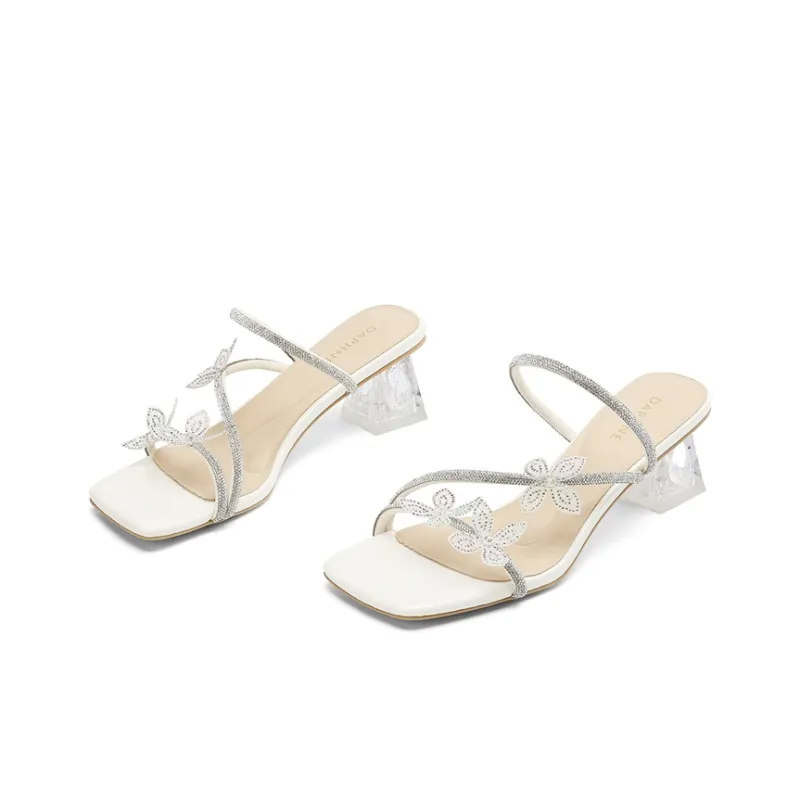 DAPHNE Rhinestone Quiet Slide Slippers Women's-2