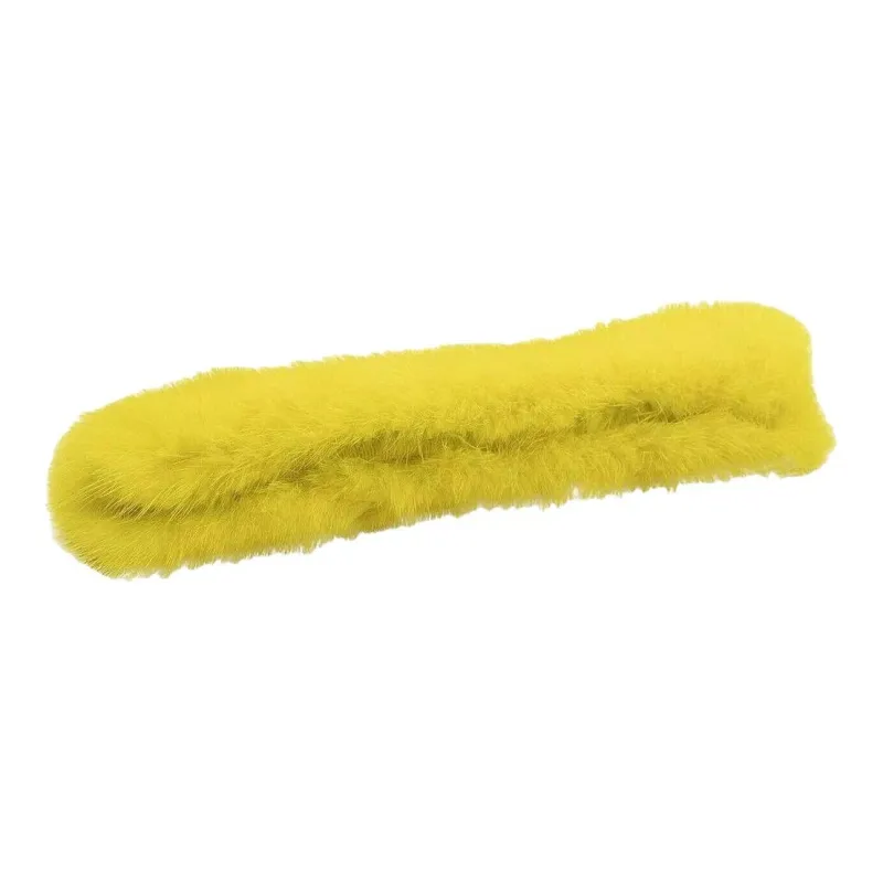 OFF-WHITE Fur Handle Cover Top Handle Bag 'Yellow'-2