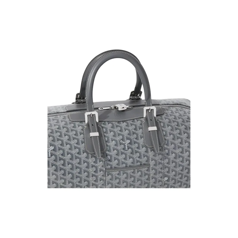 GOYARD Bowling Canvas One Shoulder Crossbody Handbag, Travel Bag Unisex Gray-1