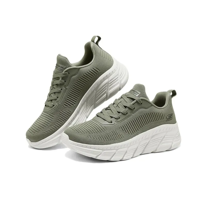 Skechers Low Top Casual Shoes Women's Olive Green-2