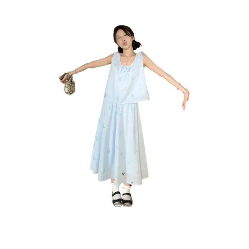 COVER TIME Two Piece Skirt Sets Women's-0