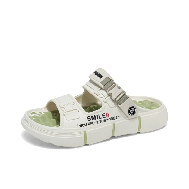 JEANSWEST Beach Sandals Men White-4