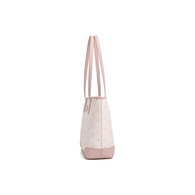 DALO PU Shoulder Bag Regular Women's Cherry Blossom Pink-2