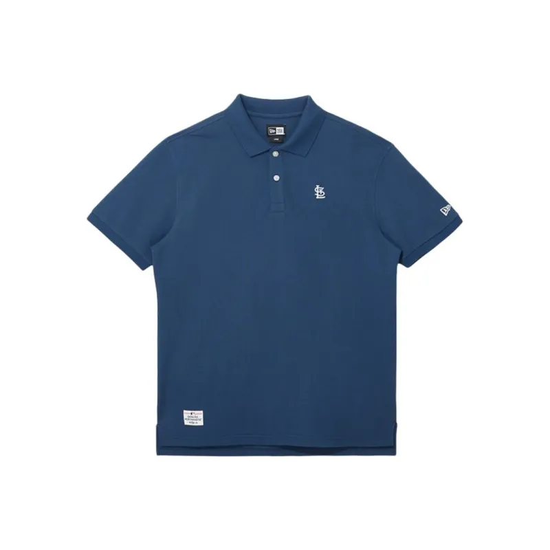 New Era Polo Shirts Unisex Navy Blue-0