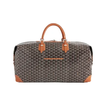 GOYARD Bowling55 Canvas Travel Bag Unisex Brown