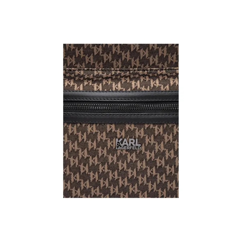 KARL LAGERFELD Viscose Backpack Men's Umber-3