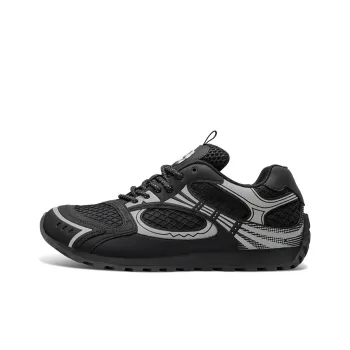 HART DAVIS Crooked Head Shoes Height Increasing, Breathable, Slip Resistant Low Top Casual Shoes Unisex Black