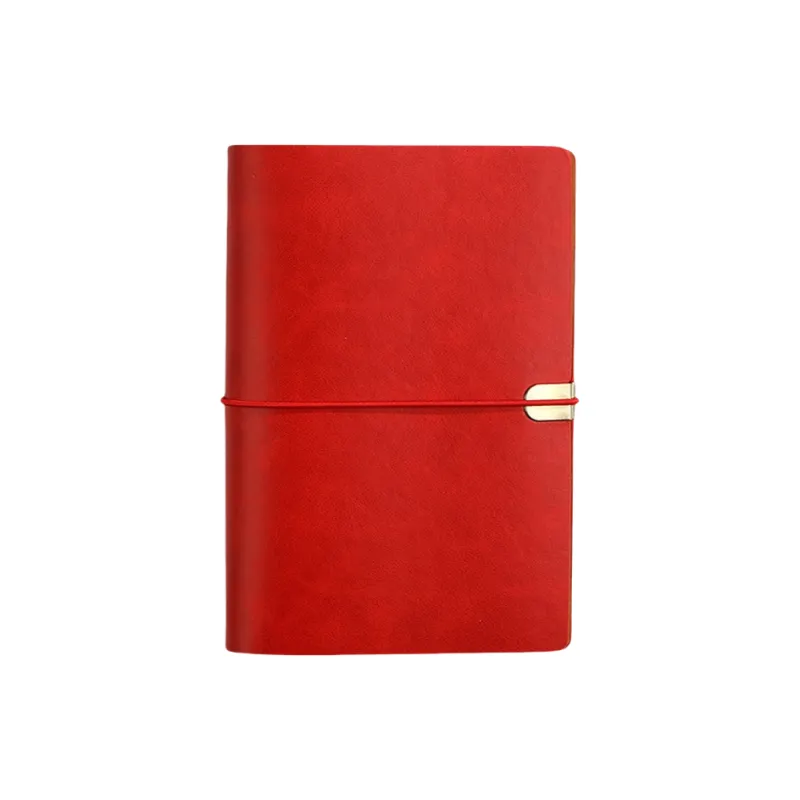 XIAOKOUTU Vintage Lace Up Laptop Notebook Soft Leather Loose Leaf Detachable Planners-2