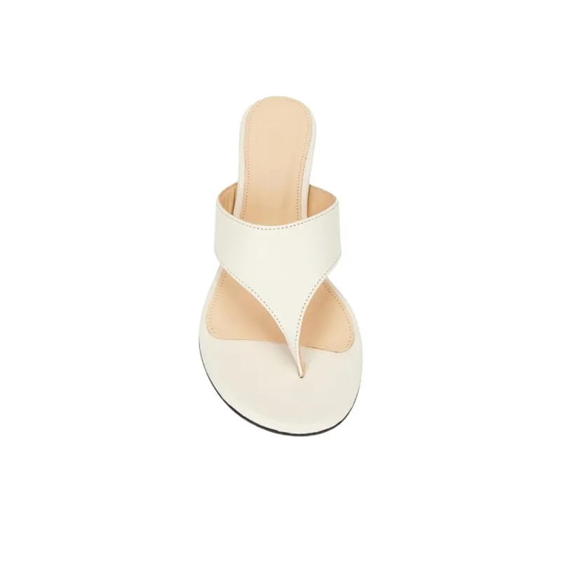 ALOHAS Flip Flops 5cm Women's White-4
