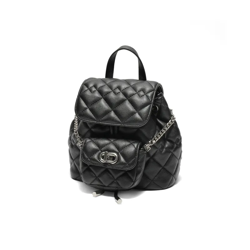 BELLE Artificial Leather Backpack Trumpets Women's Black/Brown-1