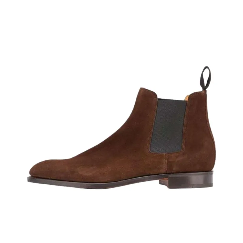 JOHN LOBB Lawry Short Chelsea Boots Men's Brown-0
