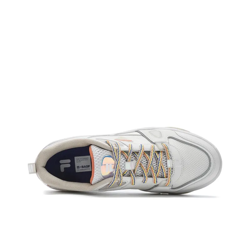 FILA FUSION BANK III Cool Skateboard Shoes 3 Colorful Early Summer Low Top Skateboard Shoes Men's White-12