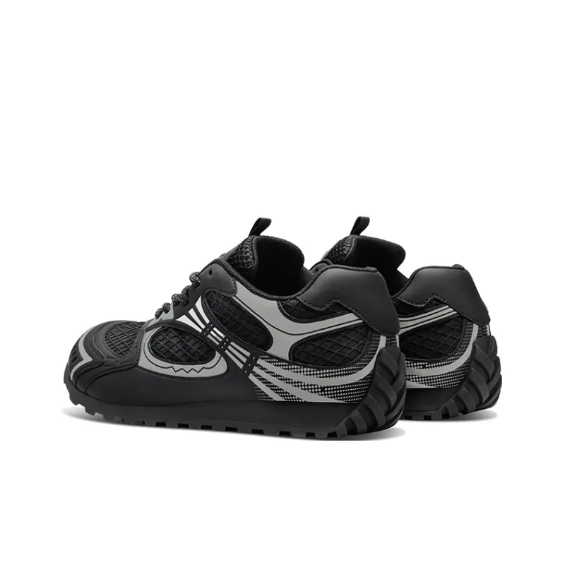HART DAVIS Crooked Head Shoes Height Increasing, Breathable, Slip Resistant Low Top Casual Shoes Unisex Black-3