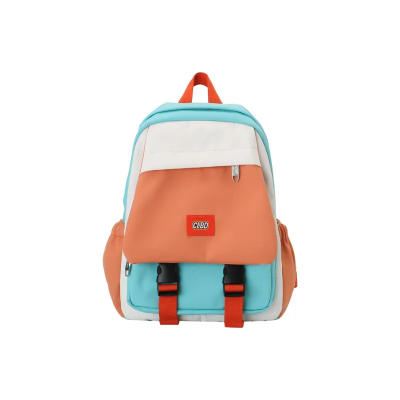 Wolfhorse Nylon Backpack Regular Unisex Pink With Blue/green With Orange/green With Black/black-7