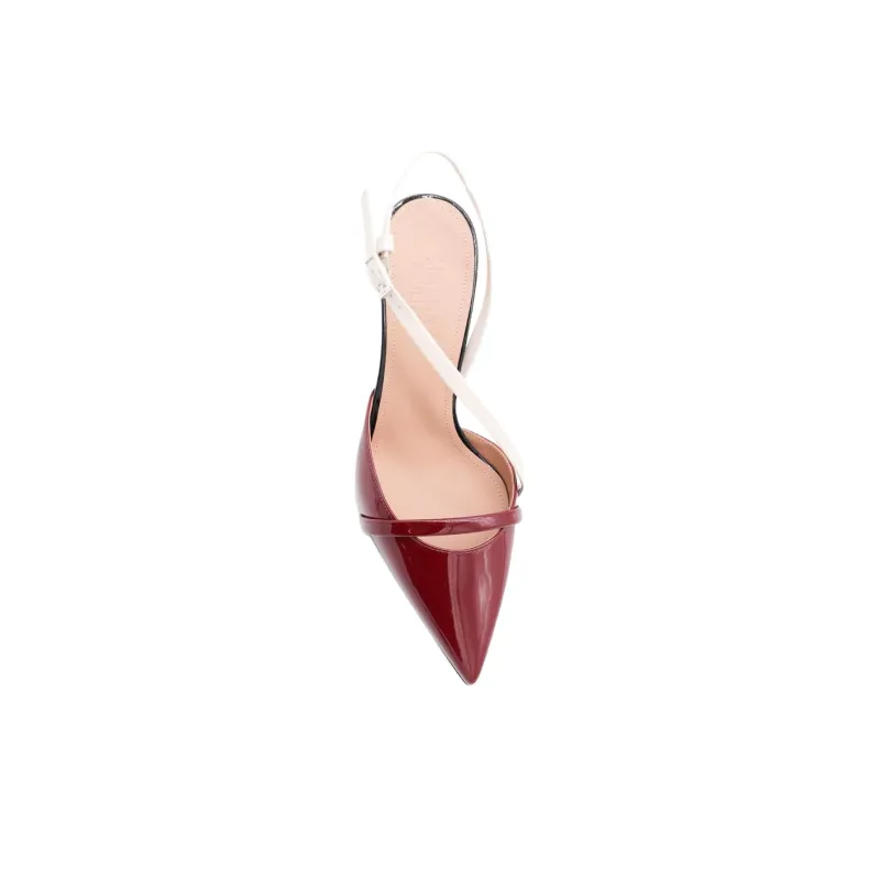 Malone Souliers Valeria Slim Heel High Heels 7cm Women's Red-4
