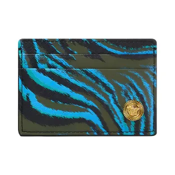 VERSACE MEDUSA BIGGIE Series Cow Leather Card Holder Men's Multicolor