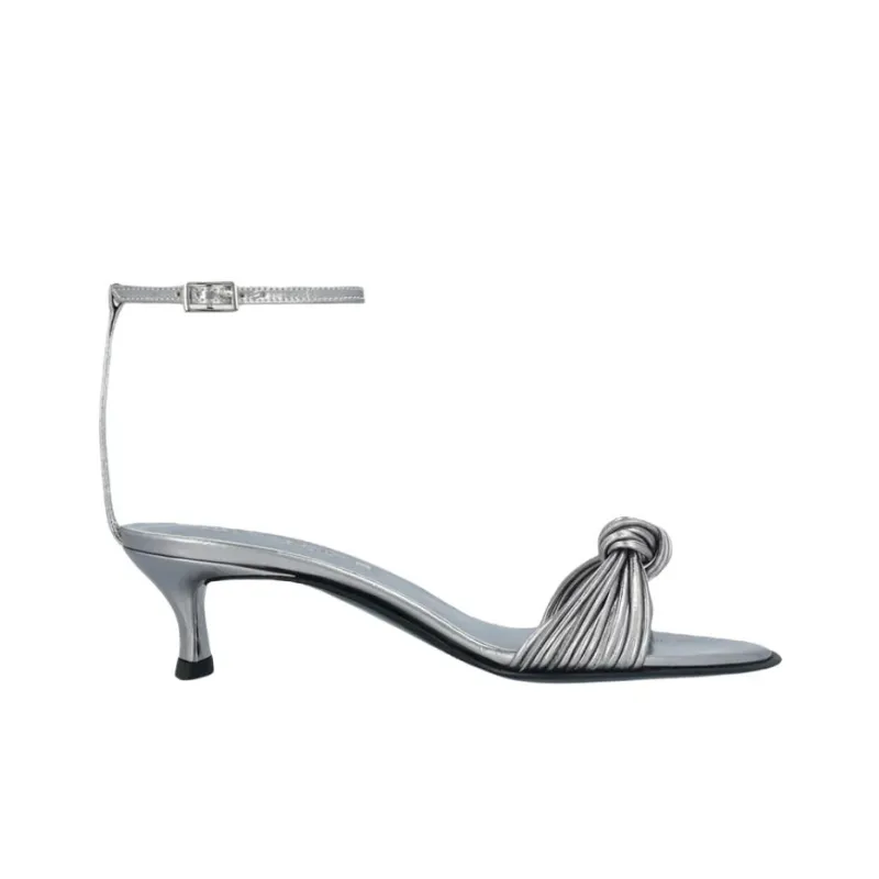 By Far Egon Ino One Strap Sandals 5cm Women's Gray-1