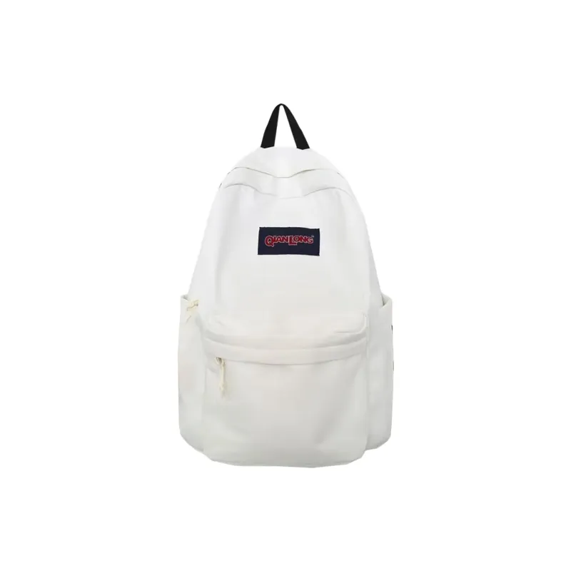 Parker Bear Nylon Backpack Unisex White/Black/Green-0