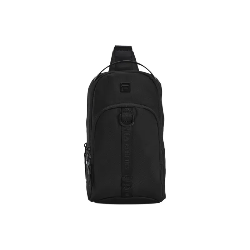 FILA Fitness Series Fabric Sling Bag Men's Pitch Black-0