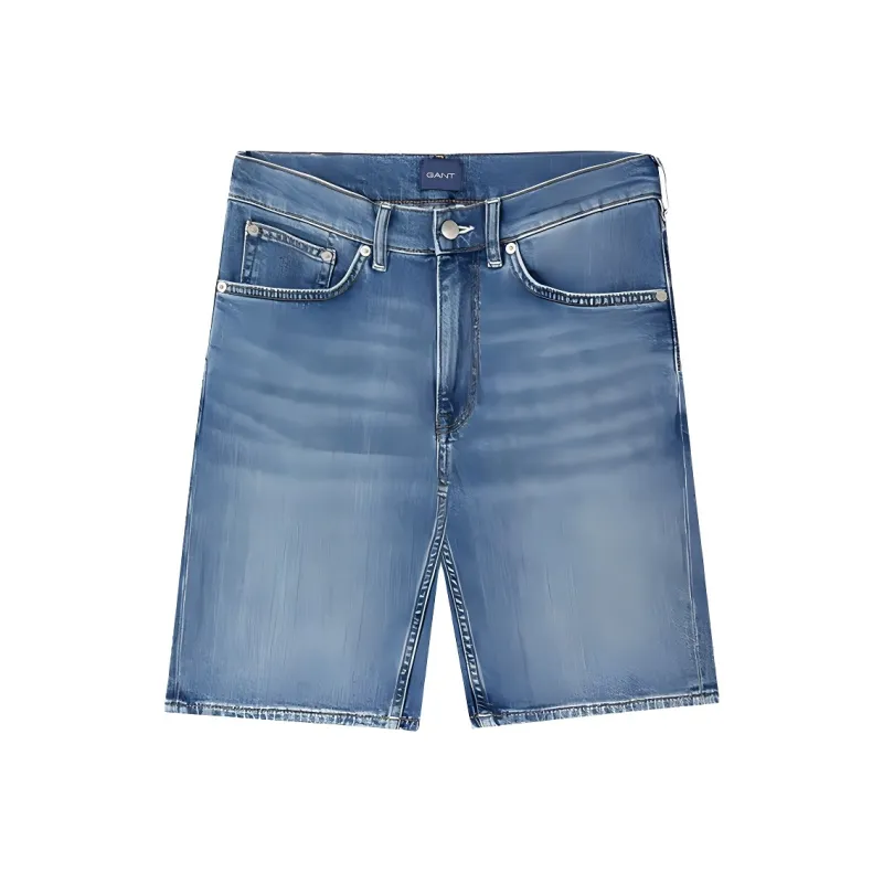 GANT Denim Shorts Men 971 Light Blue-1