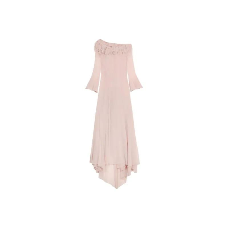Blumarine Long Sleeved Dress Women's Pink-0