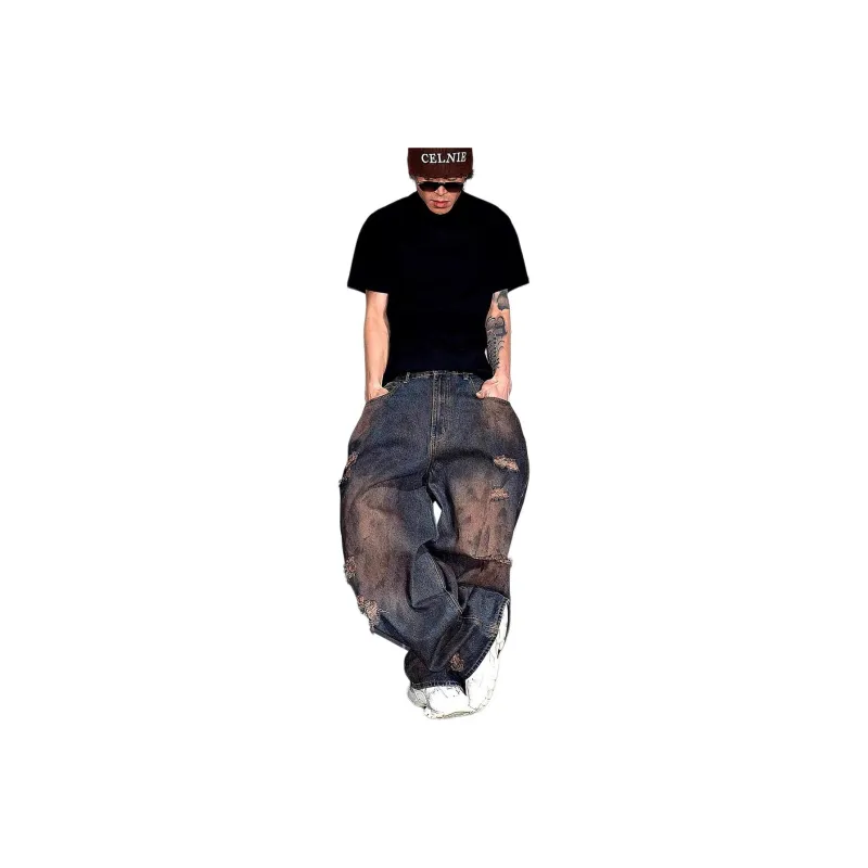 SZSX Cargo Pants Unisex Dark Blue-0