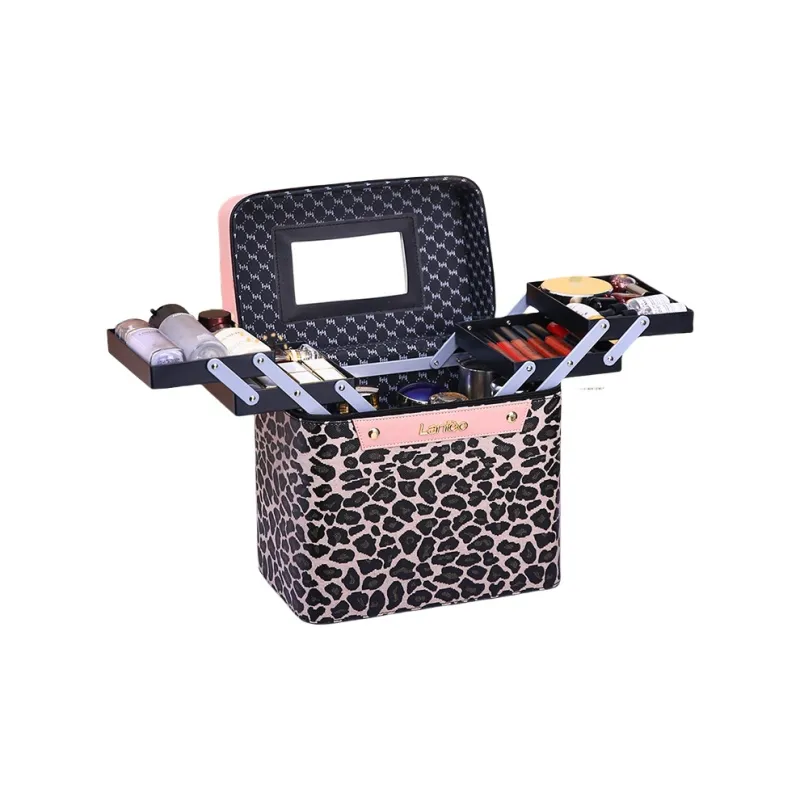 MUYAXUAN Good Looking Leopard Print Suitcase-2