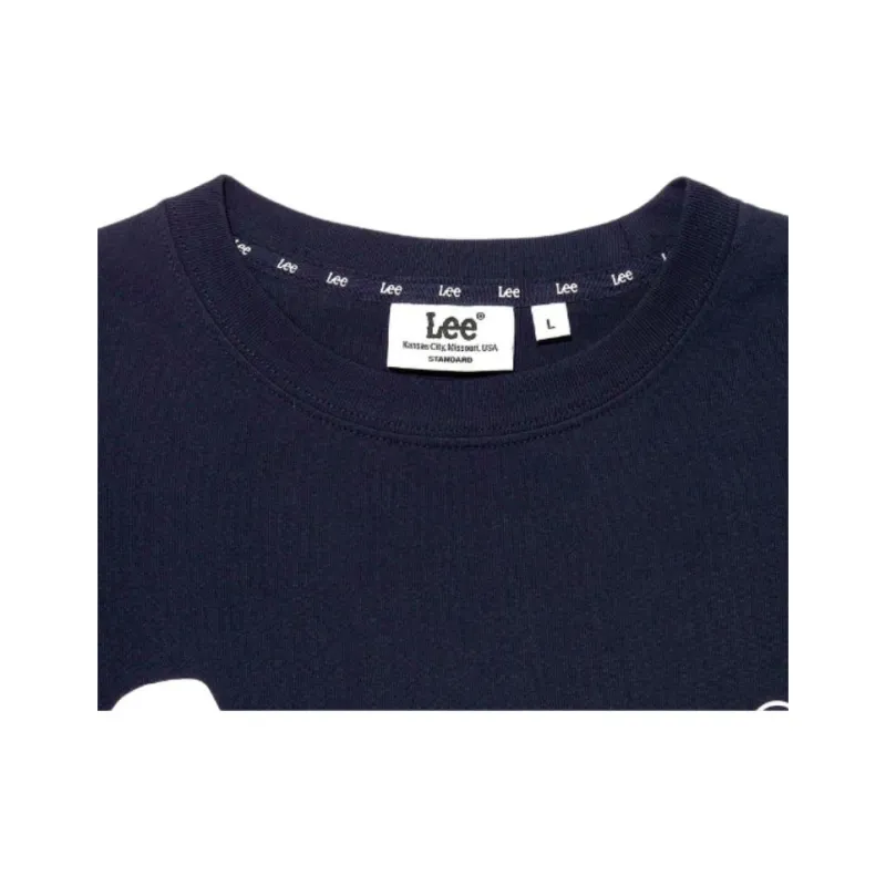 Lee T Shirts Unisex Navy Blue-7