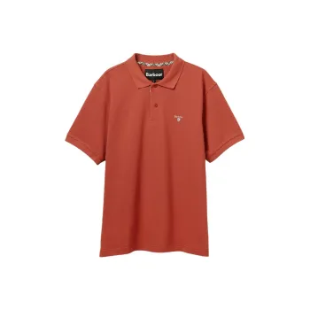 BARBOUR SS25 Polo Shirt Unisex Red