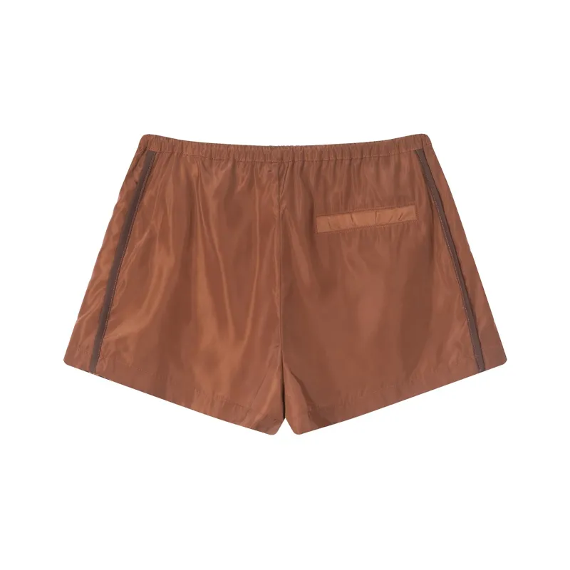 Y Y2NG Sports Shorts Women's Brown-1