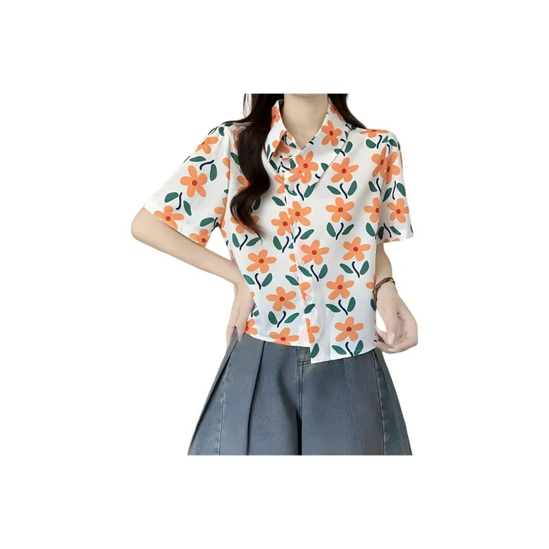 Flowers in water Shirts Women's-5