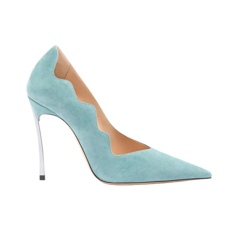 Casadei Superblade Slim Heel High Heels 10cm Women's Blue-1