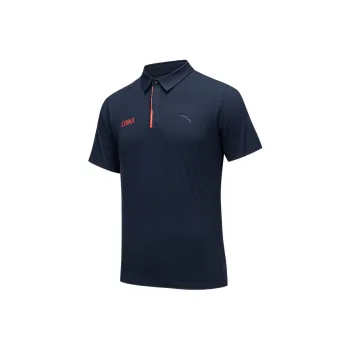 Anta Variety Training Collection Polo Shirt Men's Midnight Blue