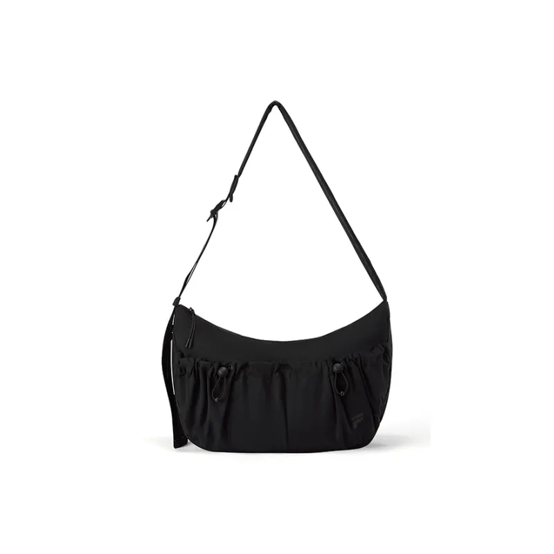 FILA FUSION Fabric Shoulder Bag Unisex Pitch Black-0