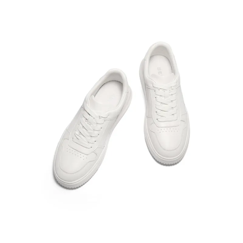 BELLE Skateboard Shoes Men Low Top Black, White-6